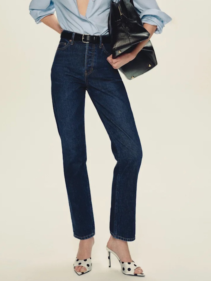 Cynthia High-Rise Straight Jeans